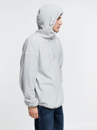 Анорак флисовый унисекс Fliska, светло-серый Анорак флисовый унисекс Fliska, светло-серый