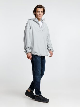 Анорак флисовый унисекс Fliska, светло-серый Анорак флисовый унисекс Fliska, светло-серый