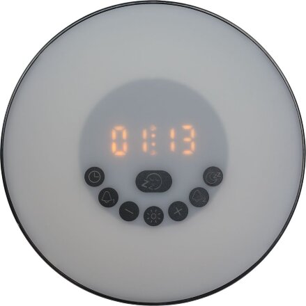 Лампа-колонка со световым будильником dreamTime, ver.2, черная Лампа-колонка со световым будильником dreamTime, ver.2, черная