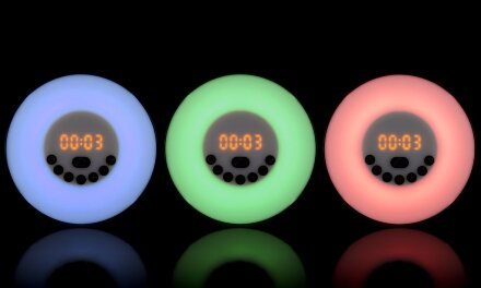 Лампа-колонка со световым будильником dreamTime, ver.2, черная Лампа-колонка со световым будильником dreamTime, ver.2, черная