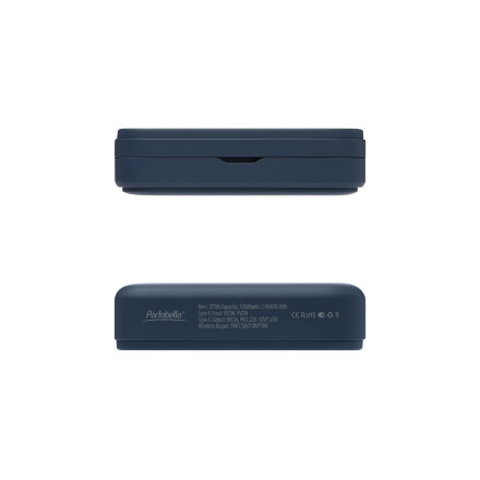 Внешний аккумулятор Юнион PD (Union PD) 10000mAh с функцией беспроводной зарядки 15W, синий