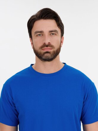 Футболка унисекс T-Bolka 180, ярко-синяя Футболка унисекс T-Bolka 180, ярко-синяя