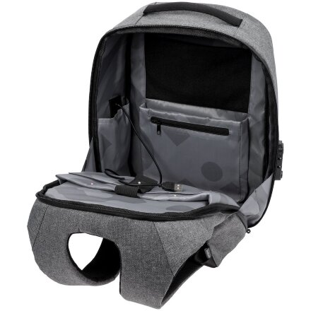 Рюкзак с потайным карманом inGreed, серый Рюкзак с потайным карманом inGreed, серый