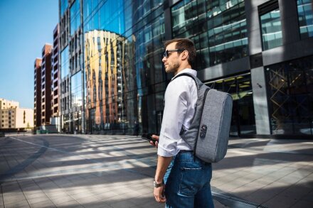 Рюкзак с потайным карманом inGreed, серый Рюкзак с потайным карманом inGreed, серый