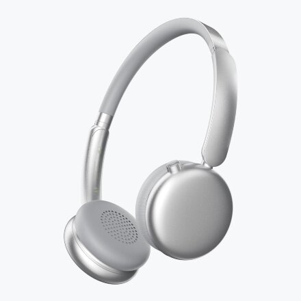 Беспроводные накладные наушники Stereo Light, BT 5.4, 300 мАч, cеребристый, Deppa Беспроводные накладные наушники Stereo Light, BT 5.4, 300 мАч, cеребристый, Deppa