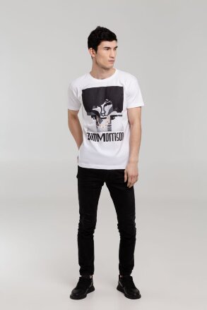 Футболка «Меламед. Jim Morrison», белая Футболка «Меламед. Jim Morrison», белая