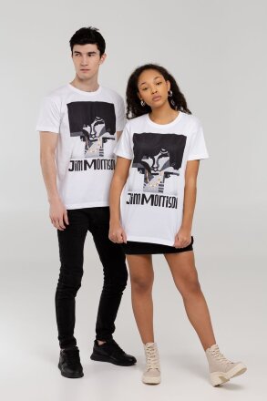 Футболка «Меламед. Jim Morrison», белая Футболка «Меламед. Jim Morrison», белая