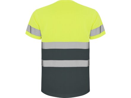 Футболка Delta мужская, свинцовый/неоновый желтый