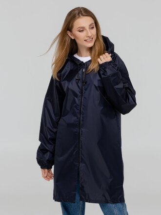 Дождевик «Не капай на мозг», темно-синий Дождевик «Не капай на мозг», темно-синий