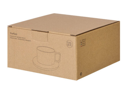 Набор чашка с бамбуковым блюдцем Sheffield, красный Набор чашка с бамбуковым блюдцем Sheffield, красный