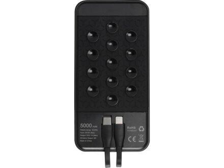 Портативное беспроводное зарядное устройство Octopus Air, 5000 mAh, черный Портативное беспроводное зарядное устройство Octopus Air, 5000 mAh, черный