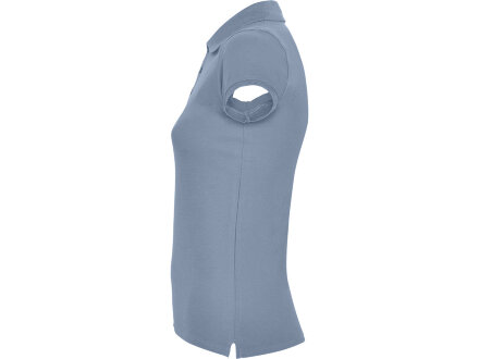 Рубашка-поло Star женская, спокойный синий Рубашка-поло Star женская, спокойный синий