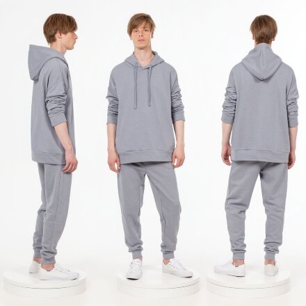 Худи унисекс H2, серое Худи унисекс H2, серое