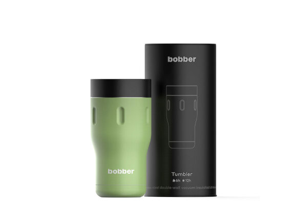 Термос питьевой, вакуумный, бытовой, тм bobber. Объем 0,35 литра. Артикул Tumbler-350 Mint Cooler с нанесением логотипа