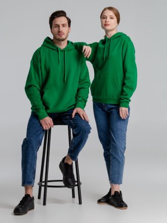 Толстовка с капюшоном Slam 320, ярко-зеленая Толстовка с капюшоном Slam 320, ярко-зеленая