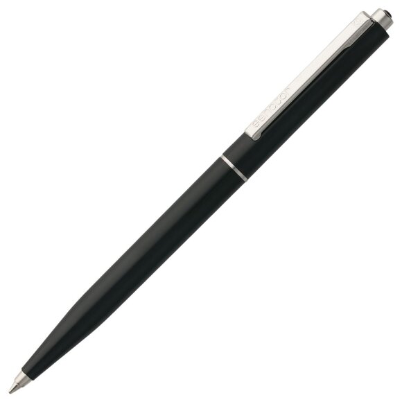 Ручка шариковая Senator Point, ver.2, черная с нанесением логотипа