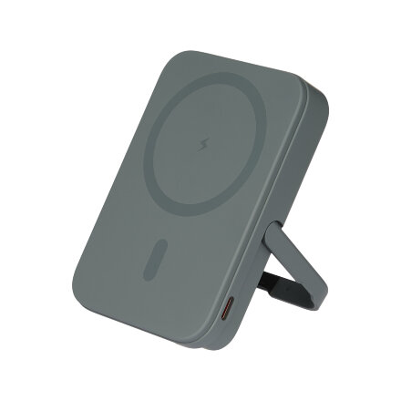 Внешний аккумулятор Union PD 10000mAh с функцией беспроводной зарядки 15W, серый