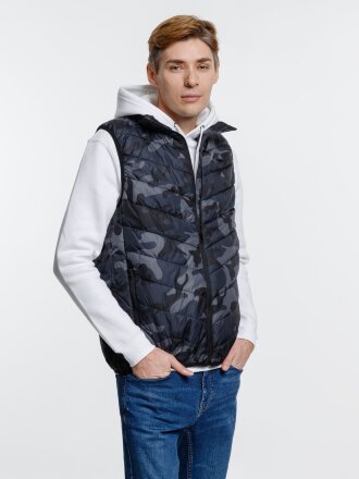 Жилет с подогревом Thermalli Valmorel, серый камуфляж Жилет с подогревом Thermalli Valmorel, серый камуфляж