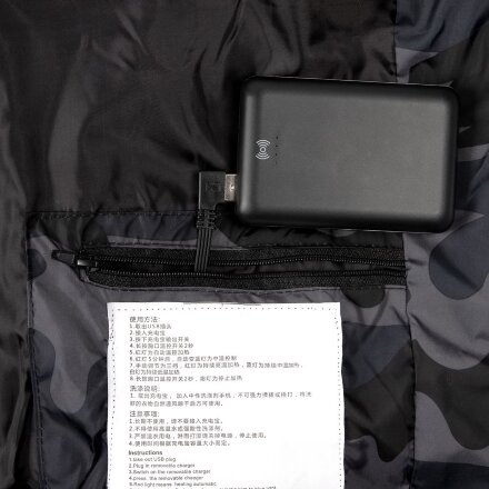 Жилет с подогревом Thermalli Valmorel, серый камуфляж Жилет с подогревом Thermalli Valmorel, серый камуфляж