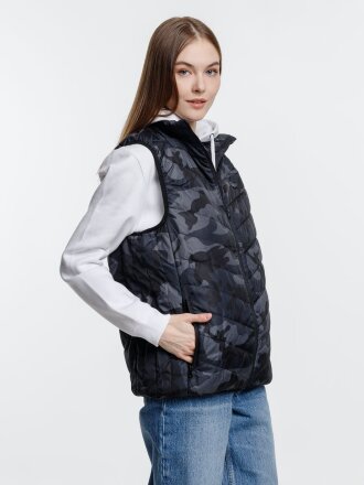 Жилет с подогревом Thermalli Valmorel, серый камуфляж Жилет с подогревом Thermalli Valmorel, серый камуфляж