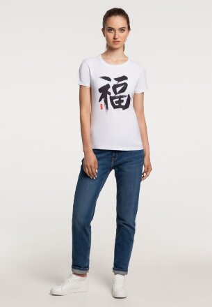 Футболка женская «Вечные ценности. Счастье», белая Футболка женская «Вечные ценности. Счастье», белая