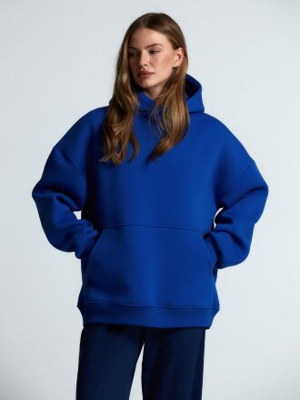 Худи Kulonga Oversize, ярко-синее Худи Kulonga Oversize, ярко-синее