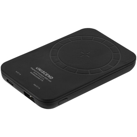 Магнитный беспроводной аккумулятор Magback 5000 мАч, черный Магнитный беспроводной аккумулятор Magback 5000 мАч, черный