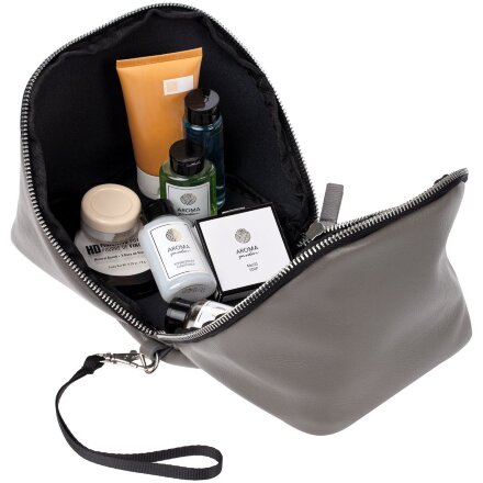 Дорожная косметичка Cubo, серая Дорожная косметичка Cubo, серая