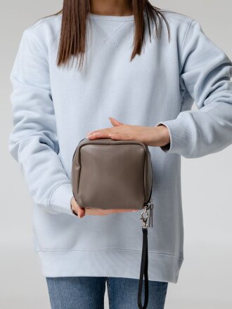 Дорожная косметичка Cubo, серая Дорожная косметичка Cubo, серая