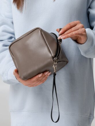 Дорожная косметичка Cubo, серая Дорожная косметичка Cubo, серая