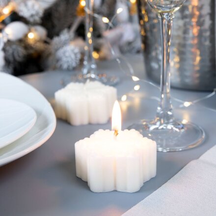 Свеча Snowlight 3, белая, 6 см Свеча Snowlight 3, белая, 6 см