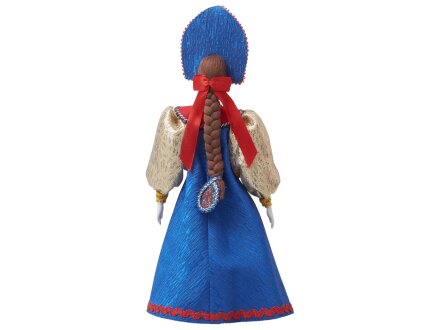 Подарочный набор: кукла фарфоровая, мед, синий Подарочный набор: кукла фарфоровая, мед, синий