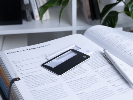 Лупа Visionary с подсветкой, черная Лупа Visionary с подсветкой, черная