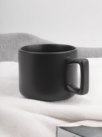 Чашка Jumbo в коробке матовая, темно-серая