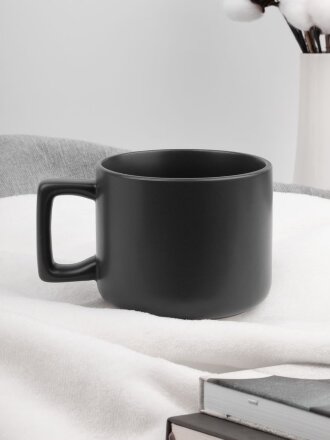 Чашка Jumbo в коробке матовая, темно-серая