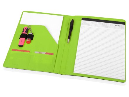 Папка для документов Делос, черный/зеленое яблоко Папка для документов Делос, черный/зеленое яблоко