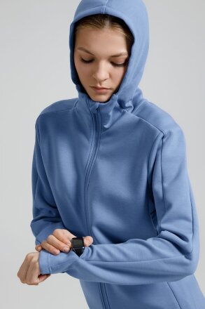 Куртка с капюшоном унисекс Begi, синяя Куртка с капюшоном унисекс Begi, синяя