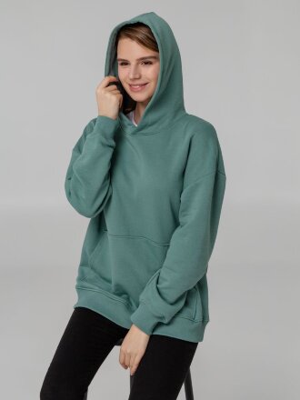 Худи оверсайз Kulonga Comfort, серо-зеленое Худи оверсайз Kulonga Comfort, серо-зеленое
