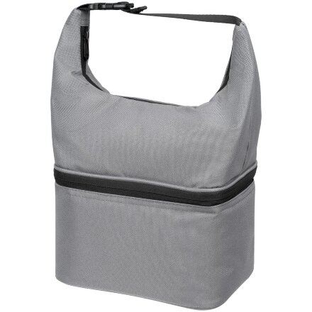 Термосумка с ланчбоксом Smakk, серая Термосумка с ланчбоксом Smakk, серая