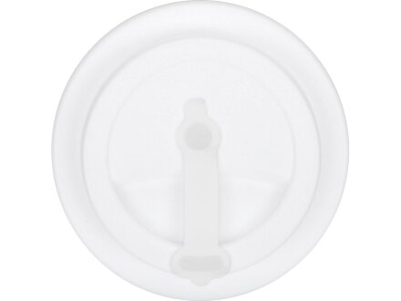 Пластиковый стакан Take away с двойными стенками и крышкой с силиконовым клапаном, 350 мл, белый