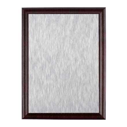 Плакетка Plaque, малая, вишня с серебристой пластиной Плакетка Plaque, малая, вишня с серебристой пластиной