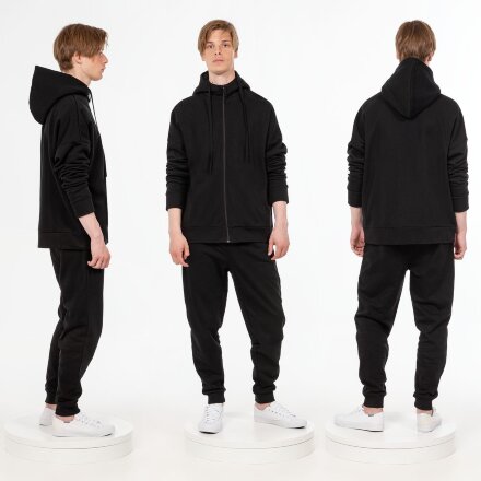 Толстовка унисекс H3, черная Толстовка унисекс H3, черная