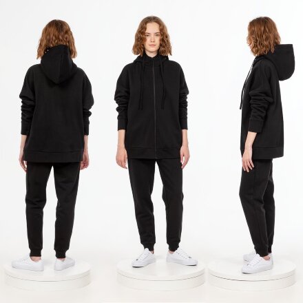 Толстовка унисекс H3, черная Толстовка унисекс H3, черная