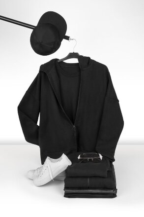 Толстовка унисекс H3, черная Толстовка унисекс H3, черная