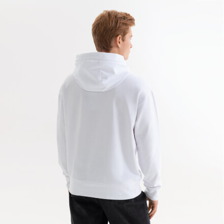 Худи с капюшоном, унисекс ALEX белый, размер L Худи с капюшоном, унисекс ALEX белый, размер L