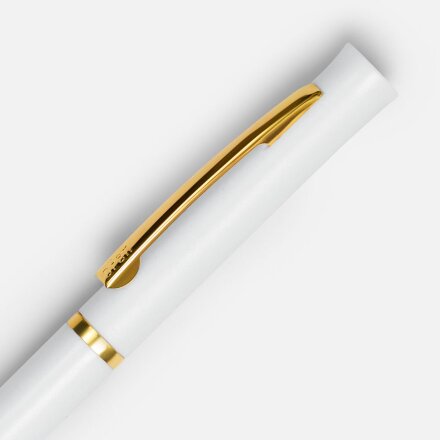 Ручка шариковая Euro Gold, белая Ручка шариковая Euro Gold, белая