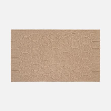 Плед Curve Verve, бежевый меланж