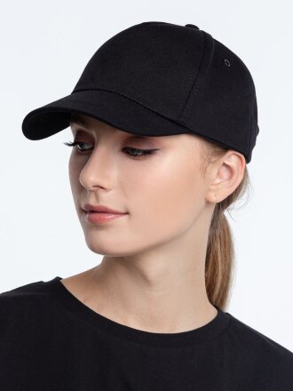 Бейсболка Long Beach, черная Бейсболка Long Beach, черная