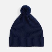 Шапка Catch Match с помпоном, темно-синяя Шапка Catch Match с помпоном, темно-синяя