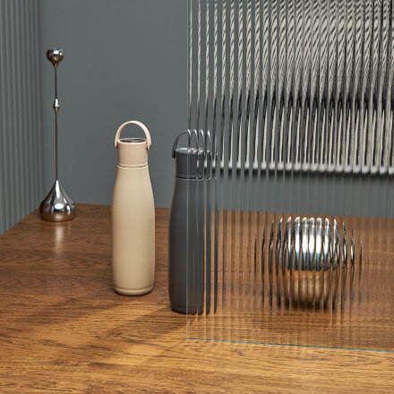 Термобутылка вакуумная герметичная Bosca, серая